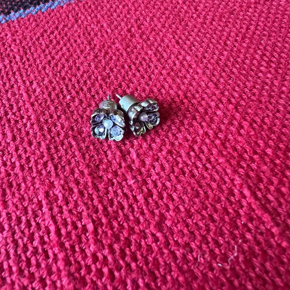 Chloe + Isabel Silvertone Floral Earrings - Picture 4 of 5